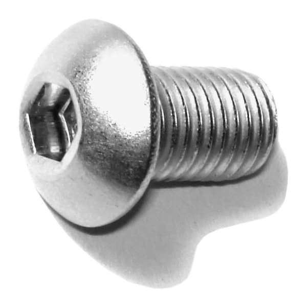 Midwest Fastener 5/16"-24 Socket Head Cap Screw, Button, Plain 18-8 Stainless Steel, 1/2 in Length, 8 PK 79206 - main
